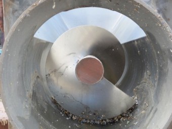 Stainless Steel Hopper with 450mm Screw