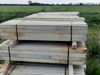Concrete fence posts