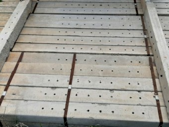 Concrete fence posts