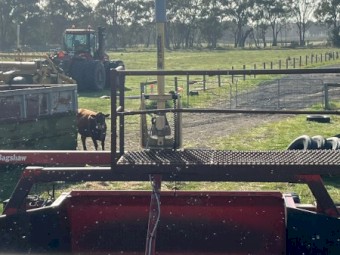 Trimble laser guidance system 