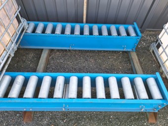 Pallet / Ground Conveyors - heavy duty steel rollers 