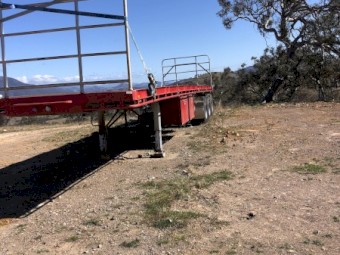 1994 Krueger 44ft Road Train Lead Trailer.
