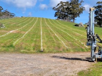 ELGRA HYDRAULIC PERCUSSION POST DRIVER S89 75 CELL WITH SWING SHIFT SET UP POST DRIVER