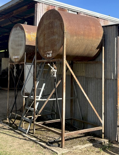 Two Overhead Fuel Tanks 1200 litres each