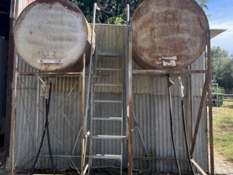 Two Overhead Fuel Tanks 1200 litres each