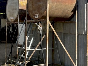 Two Overhead Fuel Tanks 1200 litres each