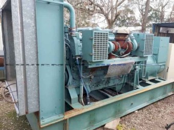 1999 Newage Stamford SC634B Skid Mounted Generator + Control Cabinet