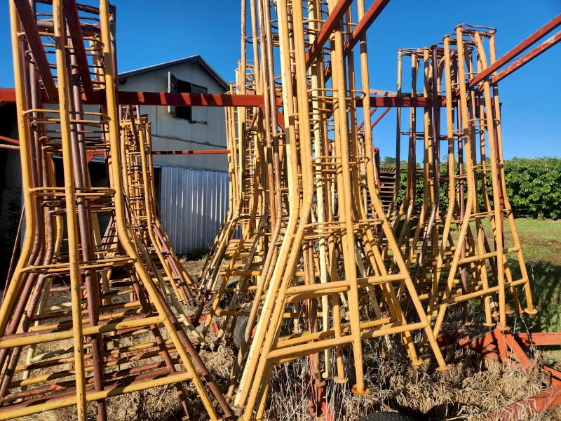 Orchards Ladders and Trailers for Tree Pruning, Picking