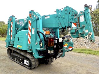 10/2018 MAEDA MC285 CRM-2 MINI RUBBER TRACKED SPIDER CRANE