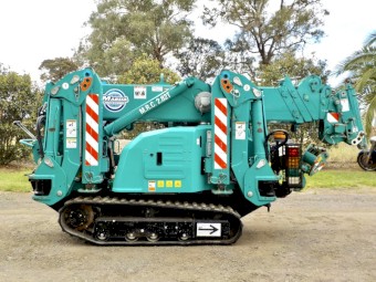 10/2018 MAEDA MC285 CRM-2 MINI RUBBER TRACKED SPIDER CRANE