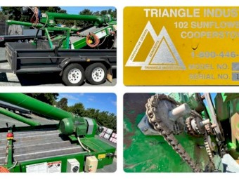 Electric 7 barrel Kwik Kleen on 12 x 7 trailer