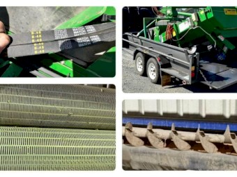 Electric 7 barrel Kwik Kleen on 12 x 7 trailer