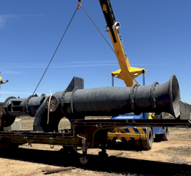 36” Thompson Irrigation Screw Pumps x 3