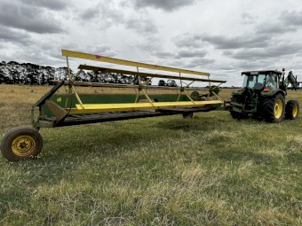 John Deere 20ft Tow behind Windrower 
