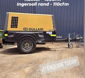 Sullair 185cfm Diesel Screw Compressor