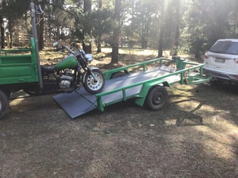 10x5 single axle tilt trailer