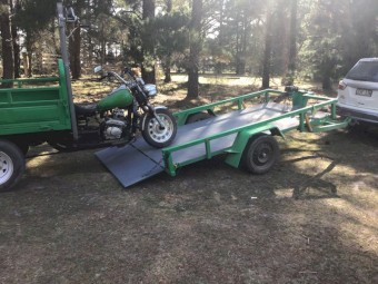 10x5 single axle tilt trailer