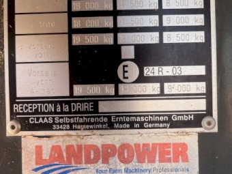 2006 Claas Lexion 580R Header