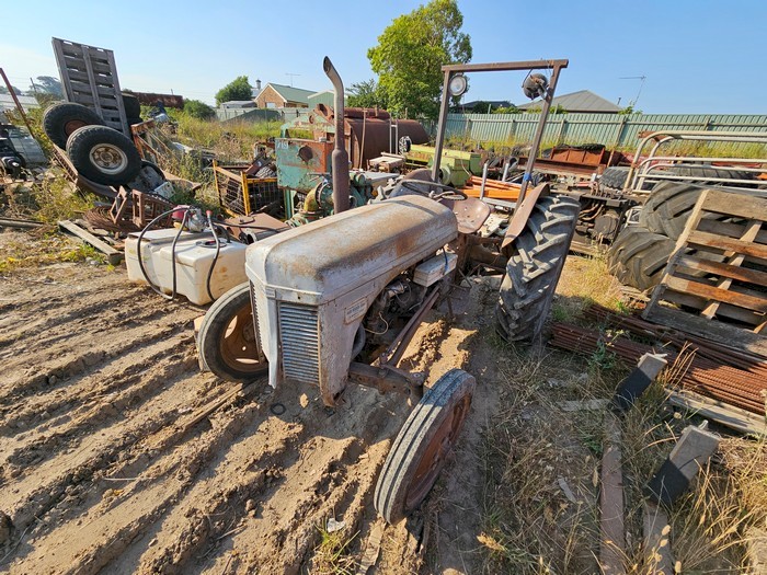 Grey Massey Ferguson Tractor with 3PL