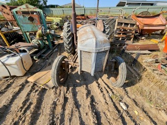 Grey Massey Ferguson Tractor with 3PL