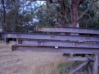 RSJ taped web structural beams 6" X 8"