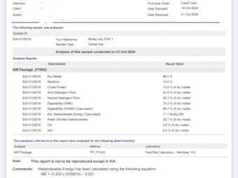 175mt Barley Hay 670kg 8x4x3 Bales