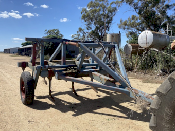 Agrowplow 9 tine trailed deep ripper