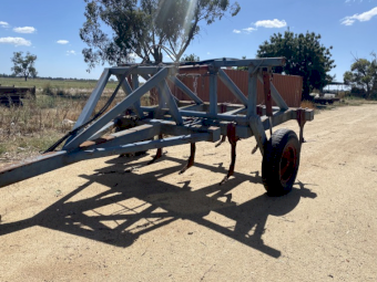 Agrowplow 9 tine trailed deep ripper