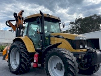 CAT challenger w/ flail mower