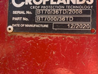 2020 Croplands Weedit 7000l 36m Boom Spray