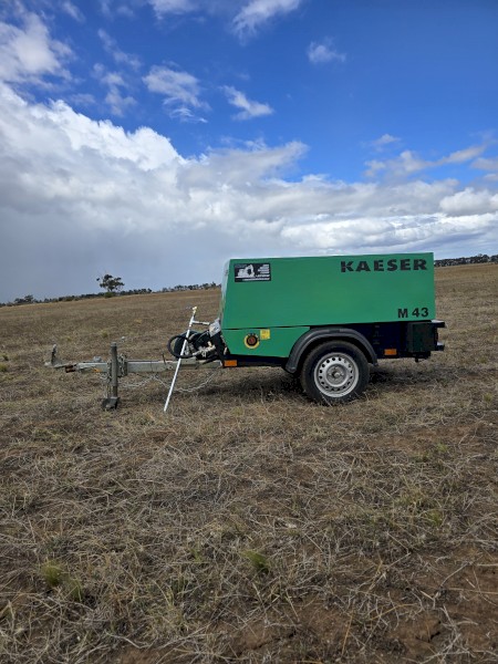 Kaeser M43 150cfm diesel air compressor