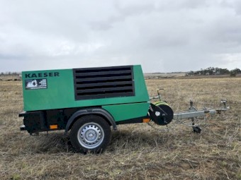 Kaeser M43 150cfm diesel air compressor