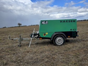 Kaeser M43 150cfm diesel air compressor