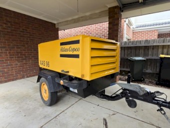 Atlas Copco XAS 96 185CFM + 20m 3/4" Hose & Blowgun