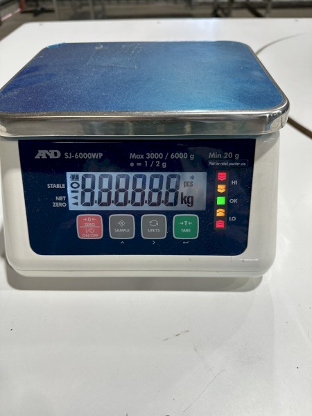 AND 6000g Bench Scales