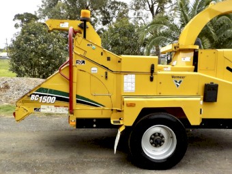 02/2019 VERMEER BC1500 SMART FEED COMMERCIAL 15" DIESEL WOOD CHIPPER