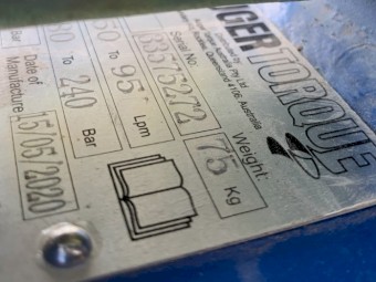 Auger Torque Earth Drill 4500 Max with universal skid steer frame and 600mm auger