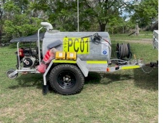 Diesel pressure cleaner site trailer