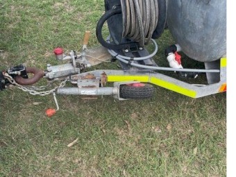 Diesel pressure cleaner site trailer