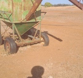 Home made feed out wagon