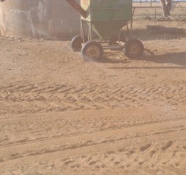 Home made feed out wagon