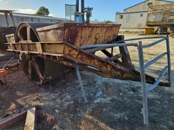 Steel Drum Trailing Roller - 1530mm Diameter x 1630mm Wide