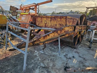 Steel Drum Trailing Roller - 1530mm Diameter x 1630mm Wide