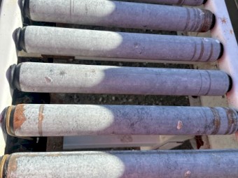 Roller conveyor on wheels 