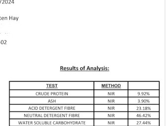 22mt Wheaten Hay 8x4x3 Bales