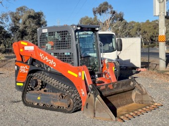 2022 Kubota SVL75-2 Positrack Loader with 4 in 1 Bucket