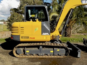 NEAR NEW 2024 XCMG XE55DA PLUS 6 TONNE TRACKED EXCAVATOR