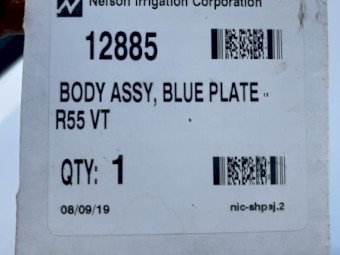 Nelson R55VT pivot end nozzle