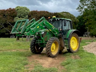2019 John Deere 6125M Cab Tractor with 643R Loader & Precision Ag Package!