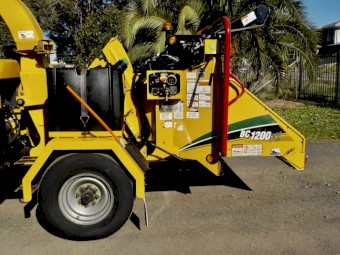 Late model Vermeer BC1200XL Commercial Diesel Wood Chipper